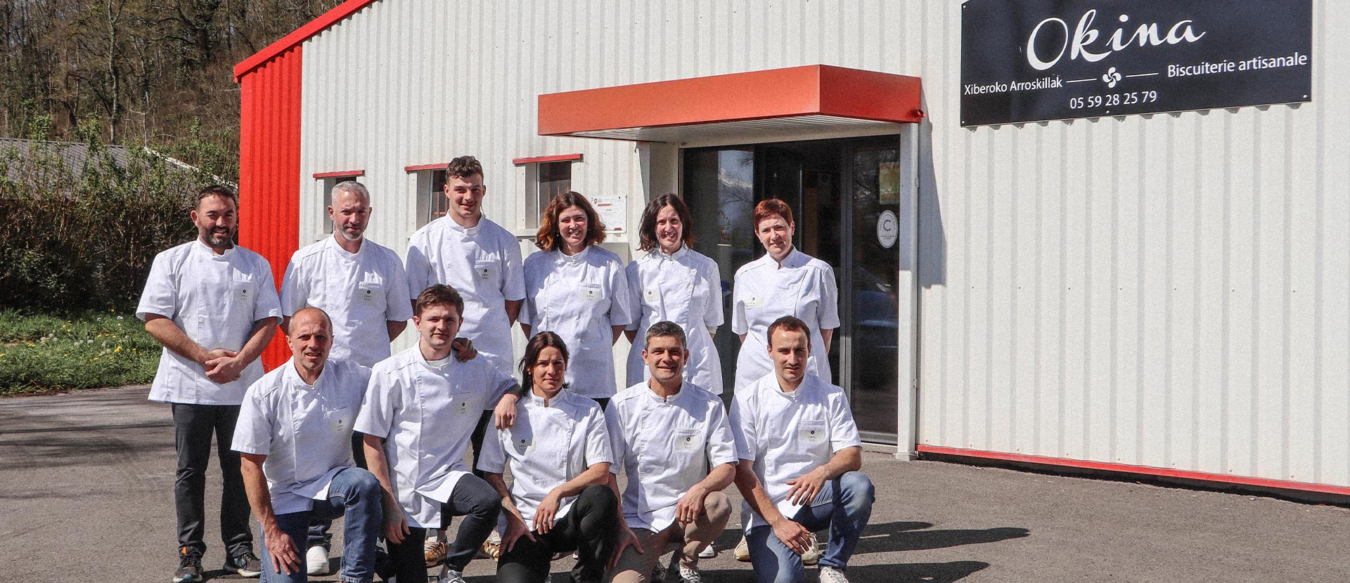L'équipe d'Okina, la biscuiterie artisanale au pays basque